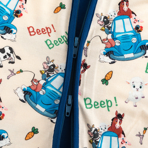 🔥New Deals FancyPrince Animal Car Carrot Baby Bamboo Zipper Romper Pajamas