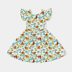 Father‘s Day Lion Kids Bamboo Short Sleeves Dress
