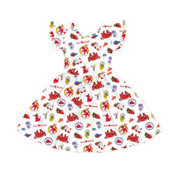 Big Red Dog Kids Bamboo Short Sleeves Dress