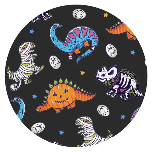 Halloween Spooky Dino Bamboo Zipper Romper Pajamas