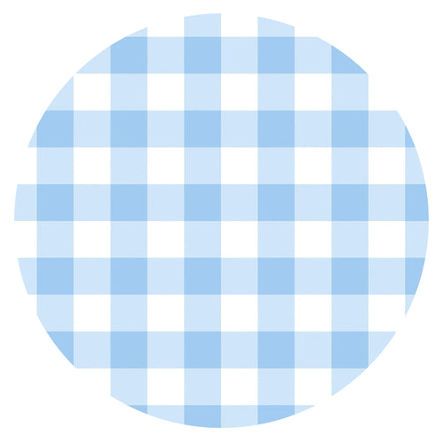 Classic Sunshine Gingham Blue Bamboo Zipper Romper Pajamas