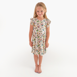 Naughty Diaper Family Kids Bamboo Short Sleeves Dress