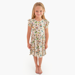 Naughty Diaper Family Kids Bamboo Short Sleeves Dress