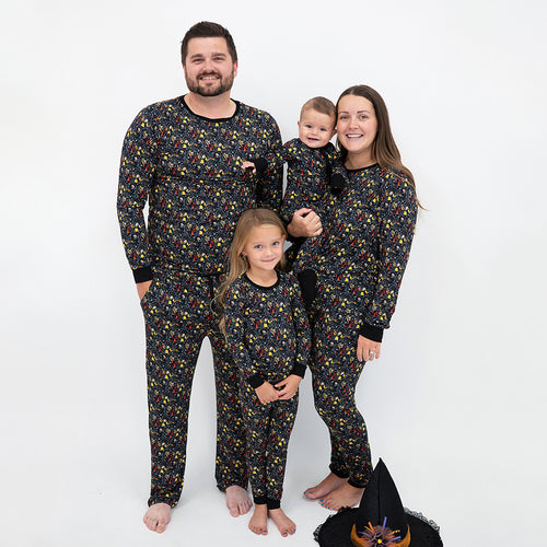 Bear's & Mother's Bear Purple Bamboo Family مطابقة البيجامات