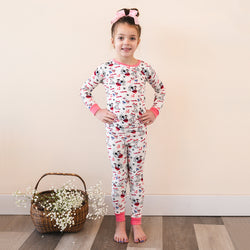 FancyPrince Valentine Dalmatians Kids Bamboo Two-Piece Pajama Set