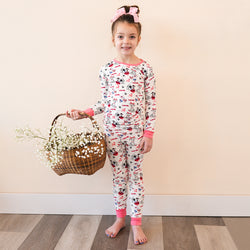 FancyPrince Valentine Dalmatians Kids Bamboo Two-Piece Pajama Set