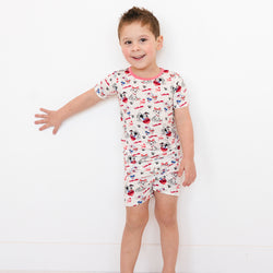 FancyPrince Valentine Dalmatians Kids Bamboo Short Two-Piece Pajama Set