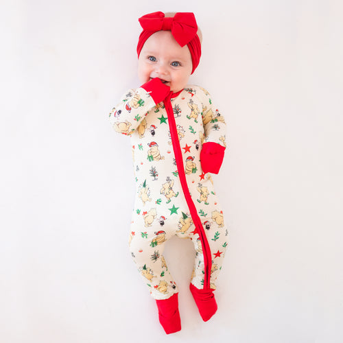 Today's Deals Tree Bear Star Baby Bamboo Zipper Romper