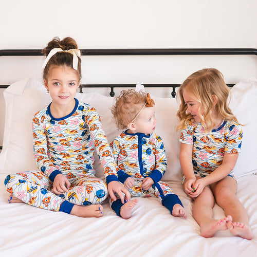 FancyPrince Marine Animals Kids Bamboo Two-Piece Pajama Set