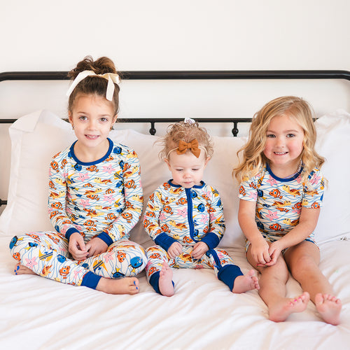 FancyPrince Marine Animals Kids Bamboo Short Two-Piece Pajama Set