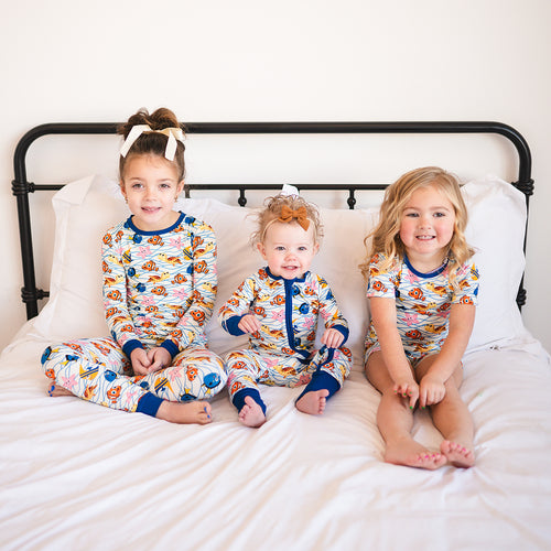 FancyPrince Marine Animals Kids Bamboo Two-Piece Pajama Set