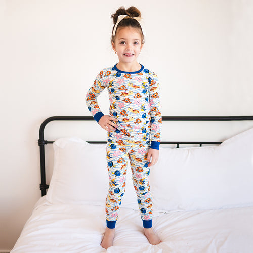 FancyPrince Marine Animals Kids Bamboo Two-Piece Pajama Set