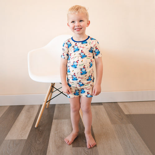 FancyPrince Animal Car Carrot Kids Bamboo Short Two-Piece Pajama Set