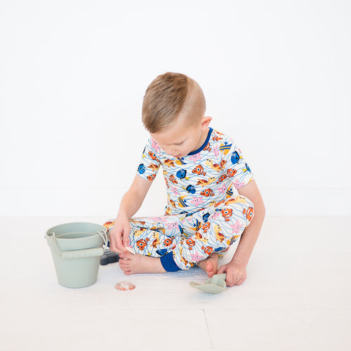 PREORDER FancyPrince Marine Animals Kids Bamboo Short Sleeves Long Pants Two-Piece Pajama Set