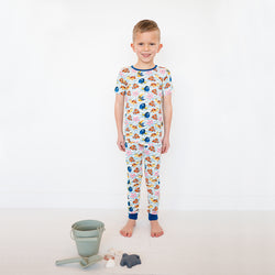 PREORDER FancyPrince Marine Animals Kids Bamboo Short Sleeves Long Pants Two-Piece Pajama Set