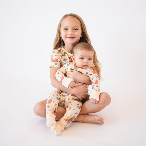 PREORDER FancyPrince Fox Hound Kids Bamboo Short Two-Piece Pajama Set