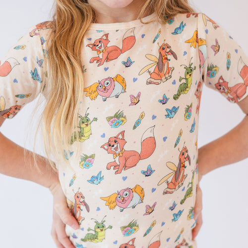 PREORDER FancyPrince Fox Hound Kids Bamboo Short Two-Piece Pajama Set