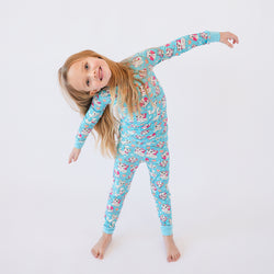 FancyPrince Crown Bow Cat Kid Bamboo Two-Piece Pajama Set