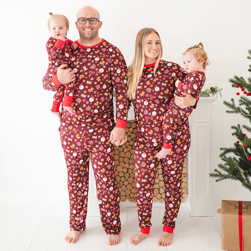 Christmas Red Gift Print Matching Family Pajama Set