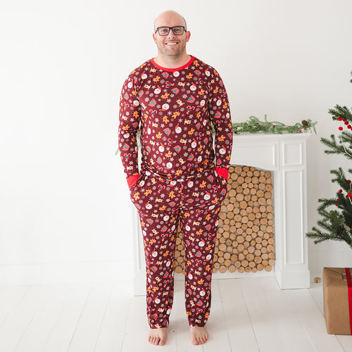 Christmas Red Gift Print Matching Family Pajama Set