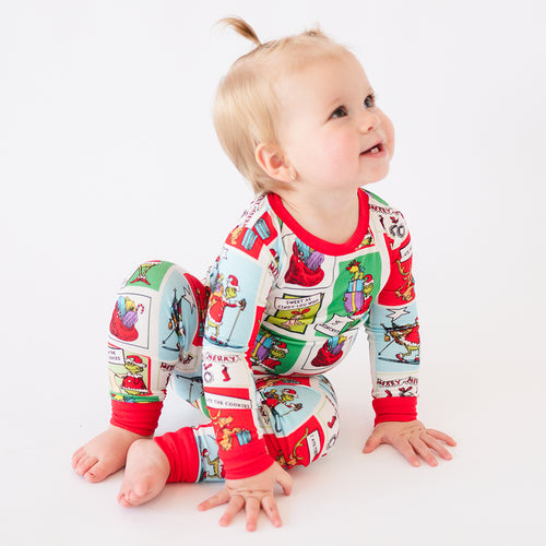 Christmas Green Guy Gift Kids Bamboo 2 Pieces Pajama Set