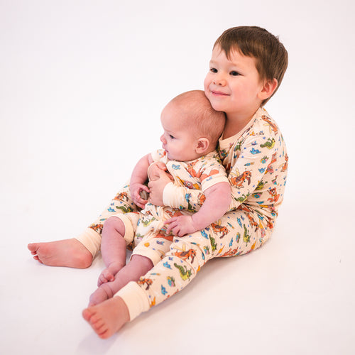 FancyPrince Fox Hound Kid Bamboo Two-Piece Pajama Set