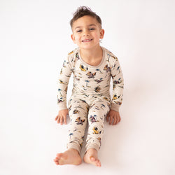 FancyPrince Monster Adventure Kid Bamboo Two-Piece Pajama Set