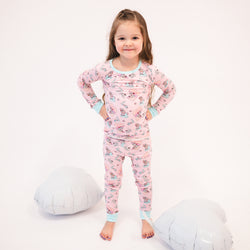 FancyPrince Valentine Dalmatians Love Kids Bamboo Two-Piece Pajama Set