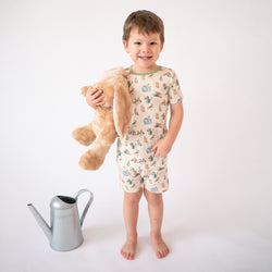 FancyPrince Easter Rabbit Carrot Kids Bamboo Short Two-Piece Pajama Set