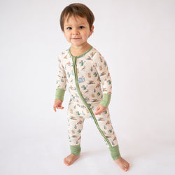 FancyPrince Easter Rabbit Carrot Baby Bamboo Zipper Romper Pajamas