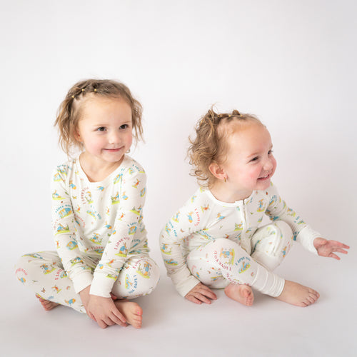 FancyPrince Mother's Day Bunny Love Kid Bamboo Two-Piece Pajama Set