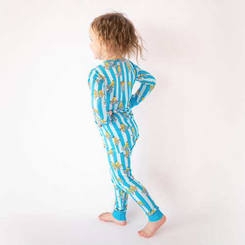 FancyPrince Striped Banana Kid Bamboo Two-Piece Pajama Set