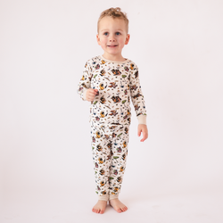 FancyPrince Monster Adventure Kid Bamboo Two-Piece Pajama Set