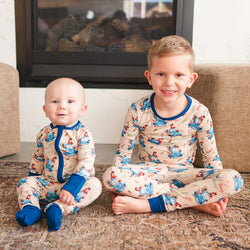 FancyPrince Animal Car Carrot Kid Bamboo Two-Piece Pajama Set