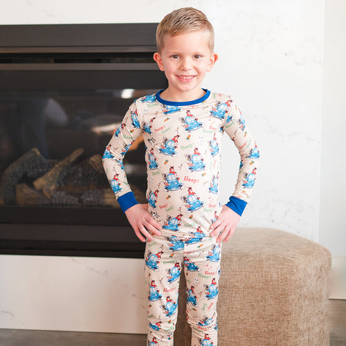 FancyPrince Animal Car Carrot Kid Bamboo Two-Piece Pajama Set