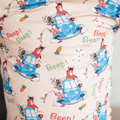 FancyPrince Animal Car Carrot Kid Bamboo Two-Piece Pajama Set