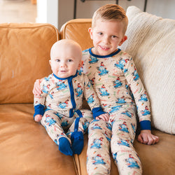 FancyPrince Animal Car Carrot Kid Bamboo Two-Piece Pajama Set