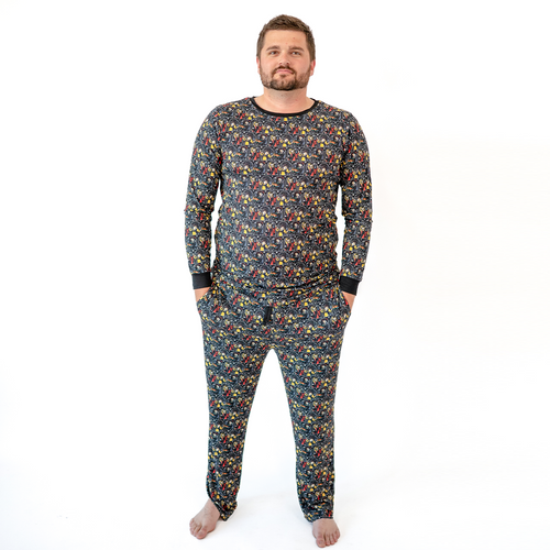 Bear's & Mother's Bear Purple Bamboo Family مطابقة البيجامات