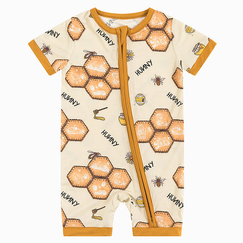 Honey Sweet Bee Bamboo Shorty Romper