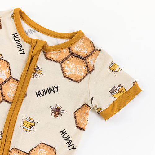 Honey Sweet Bee Bamboo Shorty Romper