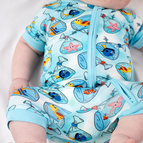 FancyPrince Finding Clownfish Baby Bamboo Zipper Romper Pajamas