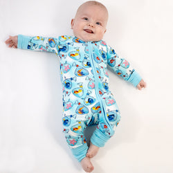 FancyPrince Finding Clownfish Baby Bamboo Zipper Romper Pajamas