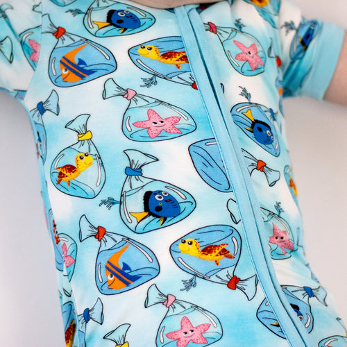 FancyPrince Finding Clownfish Baby Bamboo Zipper Romper Pajamas