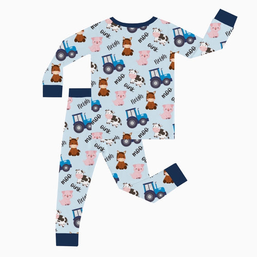 🔥New Deals FancyPrince Animal Car Kid Bamboo Two-Piece Pajama Set