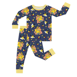 FancyPrince Excavator Print Kid Bamboo Two-Piece Pajama Set