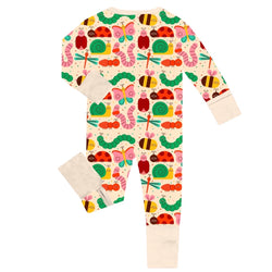 FancyPrince Animal Caterpillar Butterfly Baby Bamboo Zipper Romper Pajamas