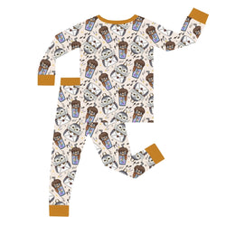 FancyPrince Magic School Admission Letter Kid Bamboo Two-Piece Pajama Set