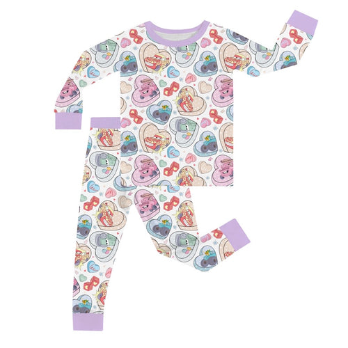 FancyPrince Valentine‘s Day Car Kid Bamboo Two-Piece Pajama Set