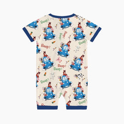 FancyPrince Animal Car Carrot Bamboo Short Zipper Romper Pajamas