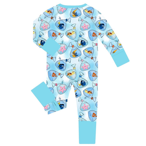 FancyPrince Finding Clownfish Baby Bamboo Zipper Romper Pajamas